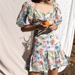 Adelyn Rae embroidered ruffle dress flowers good for summer